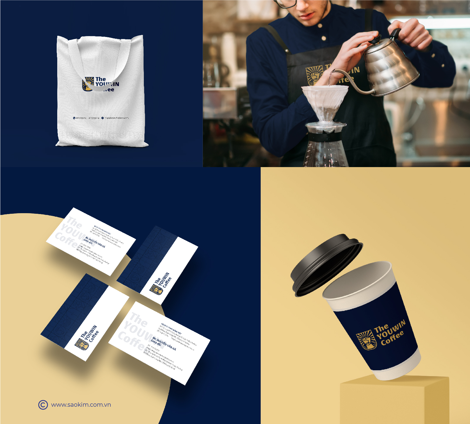 THE YOUWIN COFFEE - Design Website and Brand identity Youwin